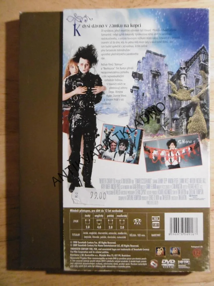 STŘIHORUKÝ EDWARD, DVD FILM