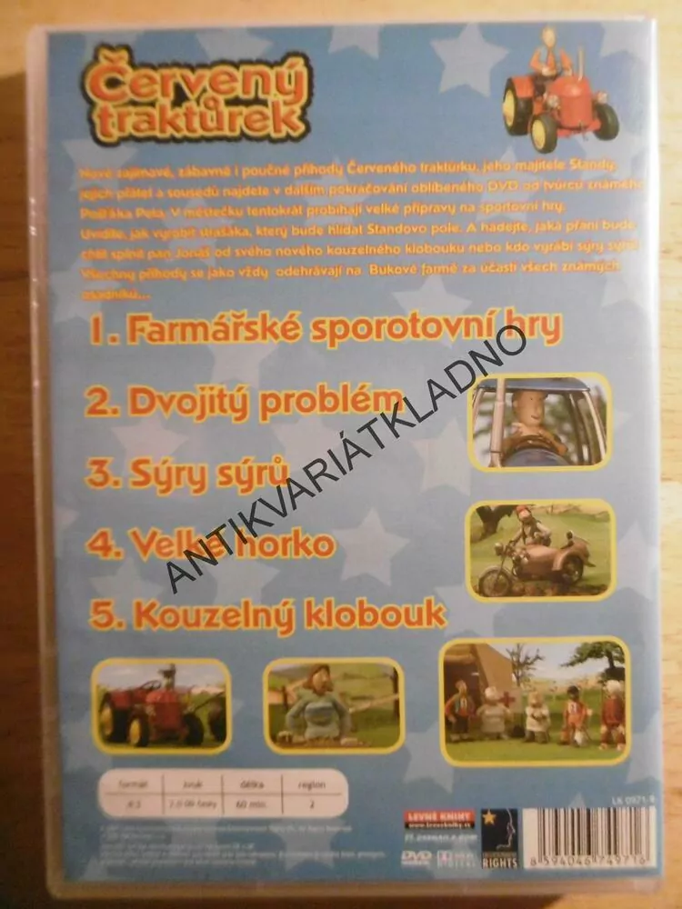 ČERVENÝ TRAKTŮREK, KOUZELNÝ KLOBOUK, DVD FILM