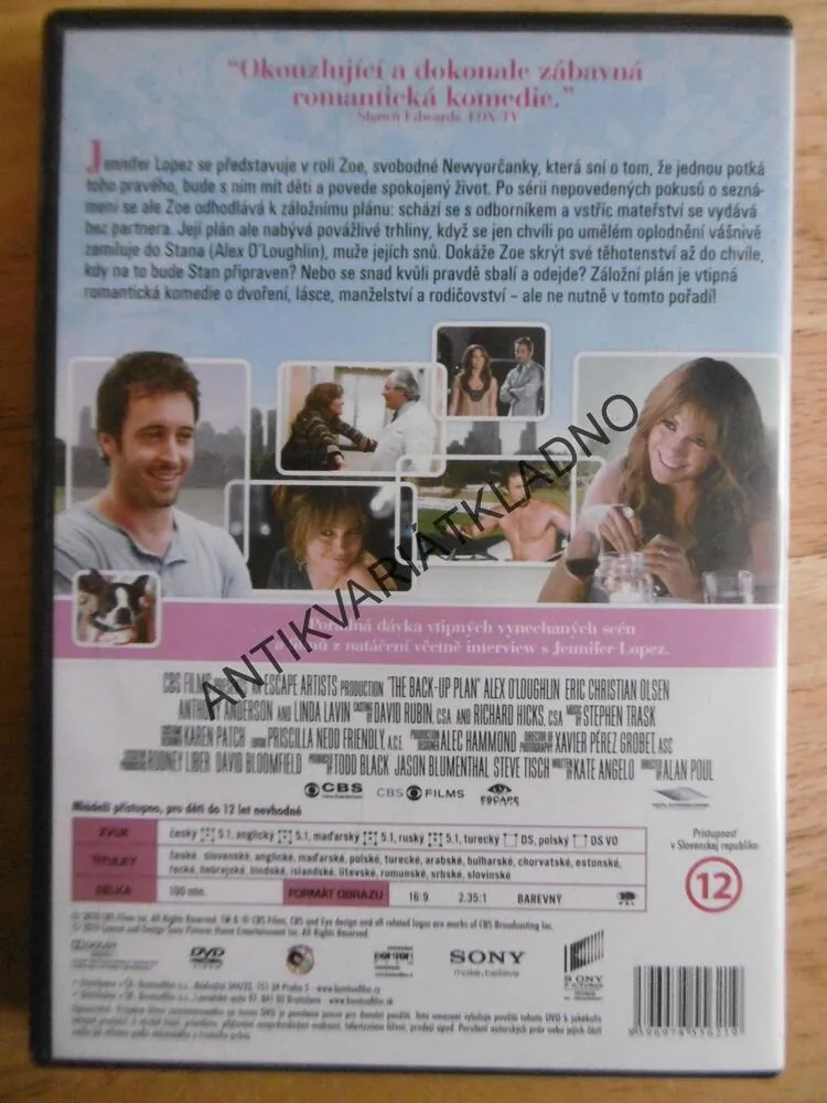 ZÁLOŽNÍ PLÁN, DVD FILM