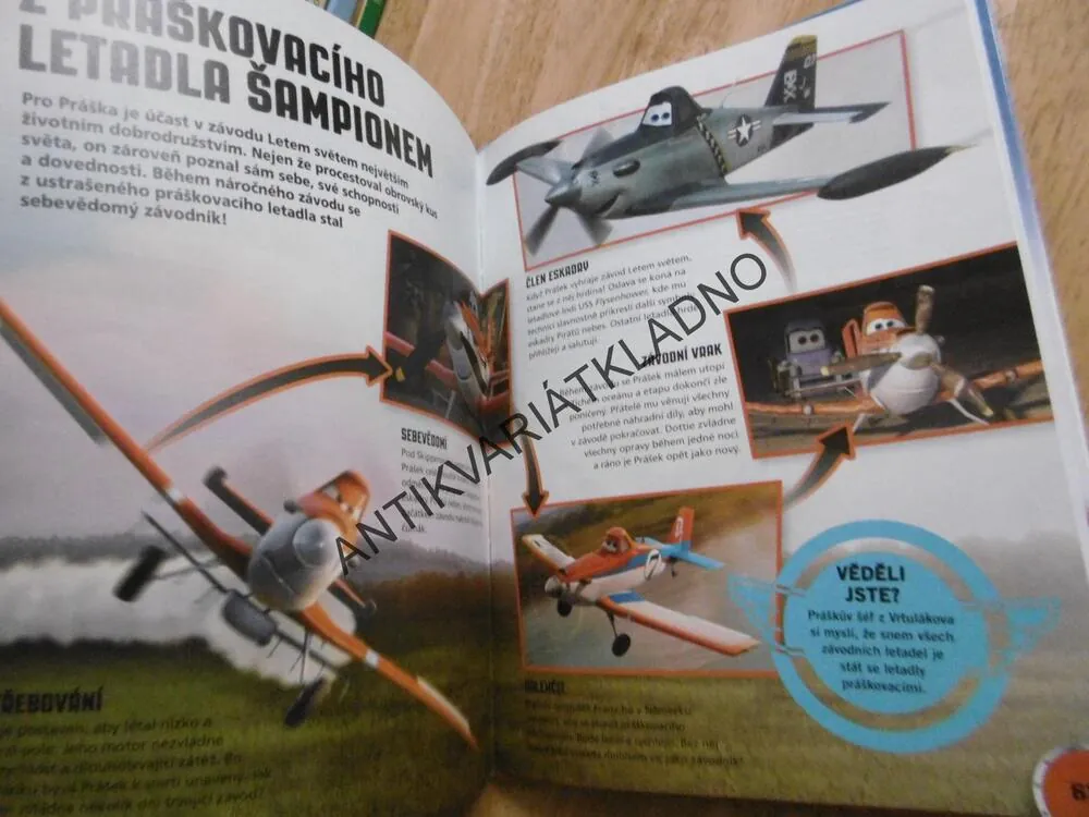 LETADLA, OBRAZOVÝ PRŮVODCE, EDICE AUTA MAJÍ KŘÍDLA, CARS, WALT DISNEY, **an