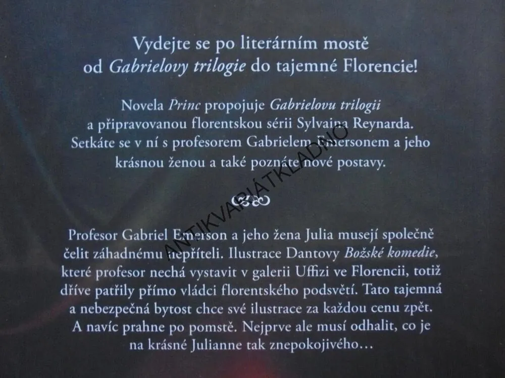 PRINC, SYLVAIN REYNARD, AUTOR GABRIELOVA TRILOGIE, **an
