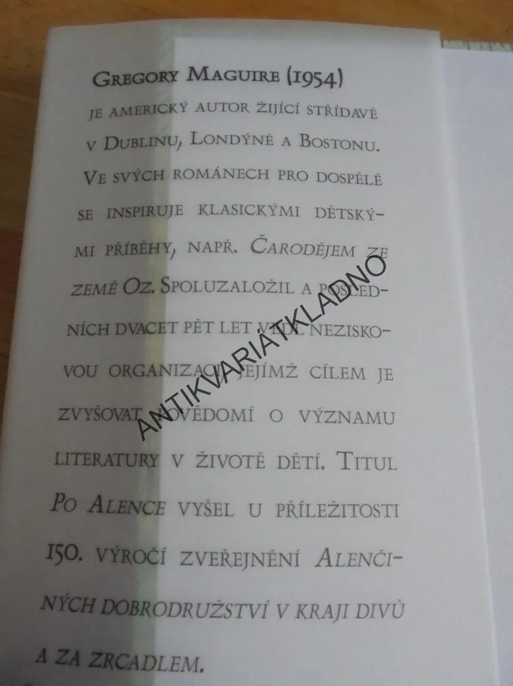 PO ALENCE, GREGORY MAGUIRE,