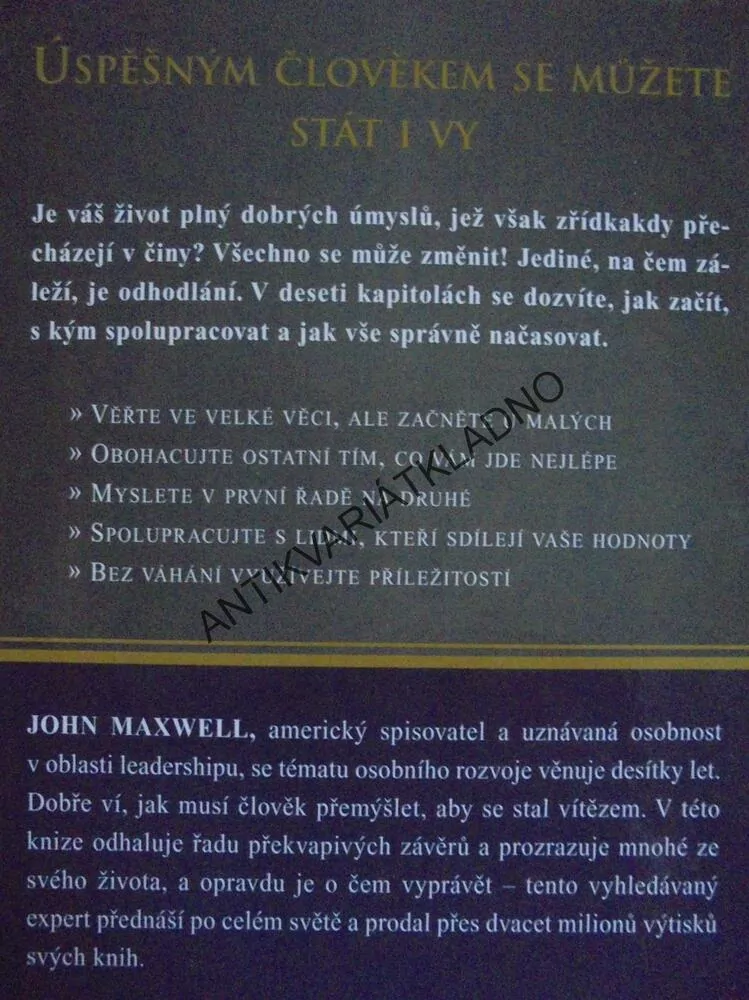CÍLEVĚDOMÝ ŽIVOT, JOHN C.MAXWELL
