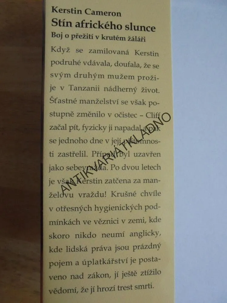 STÍN AFRICKÉHO SLUNCE, KERSTIN CAMERON