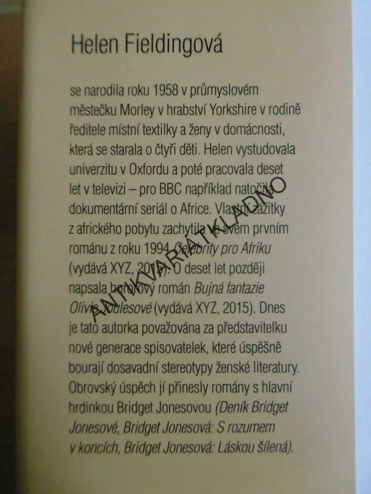 DÍTĚ BRIDGET JONESOVÉ, DENÍKY, DENÍK BRIDGET JONESOVÉ, HELEN FIELDINGOVÁ, **an