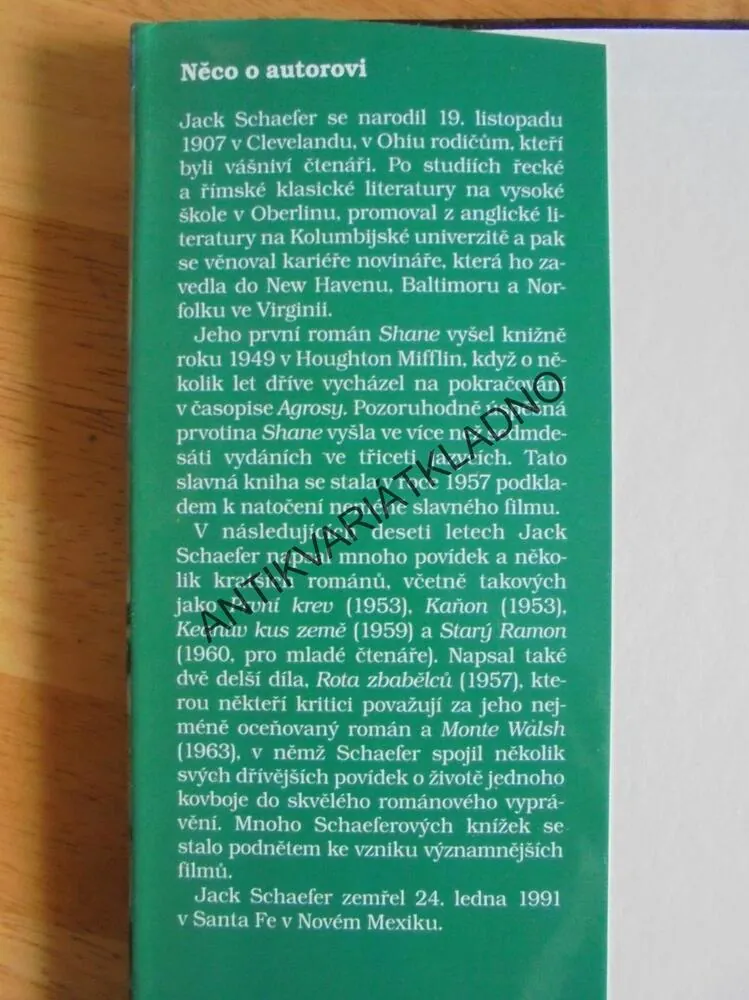 ROTA ZBABĚLCŮ, JACK SCHAEFER,GUSTAV KRUM