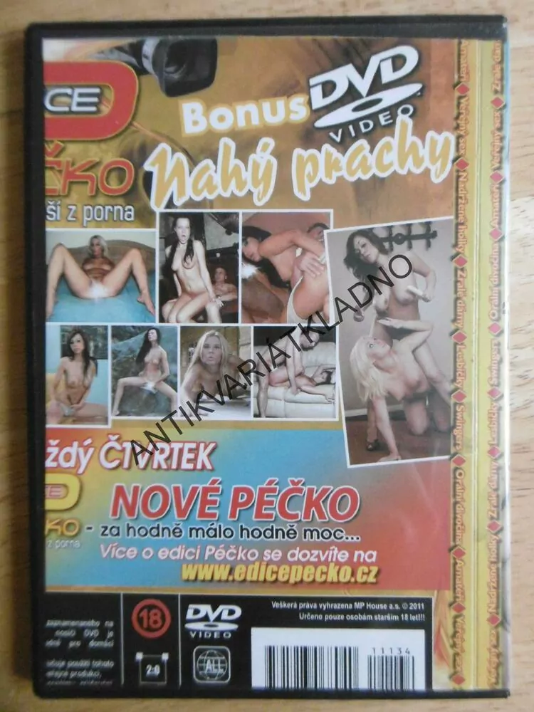 EDICE PÉČKO 134., TO NEJLEPŠÍ Z PORNA, BONUS NAHÝ PRACHY, DVD FILM