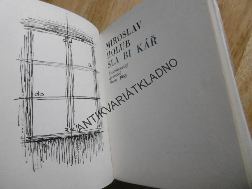 SLABIKÁŘ, MIROSLAV HOLUB, **an