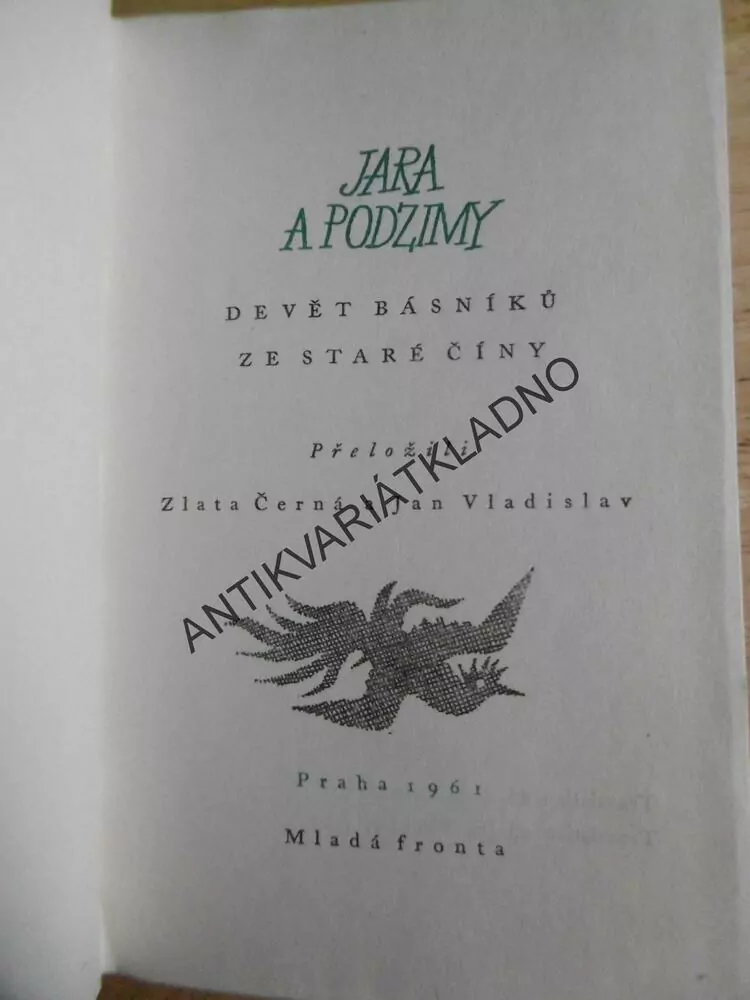 JARA A PODZIMY, 9 BÁSNÍKŮ ZE STARÉ ČÍNY, **an