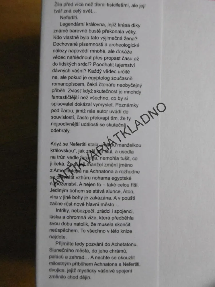 NEFERTITI, SLUNEČNÍ STÍN, CHRISTIAN JACQ, **an