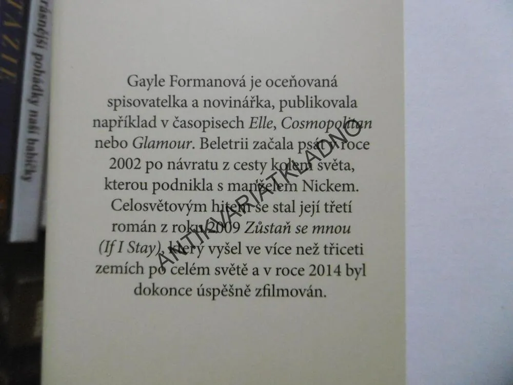 ZNOVU JÁ, GAYLE FORMANOVÁ, **an
