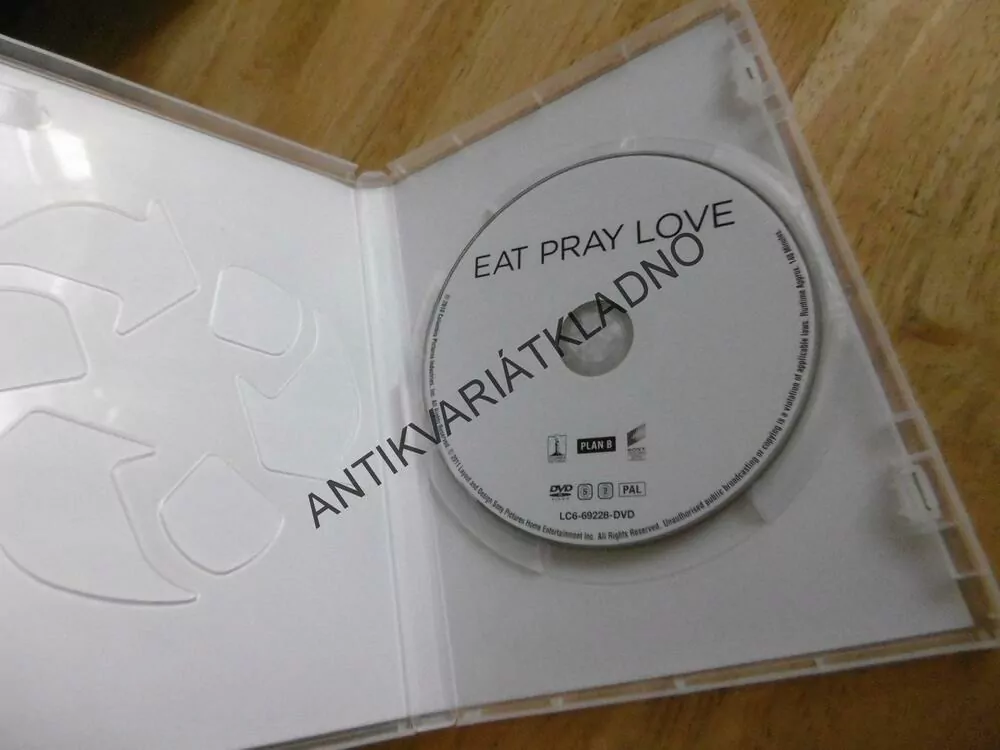 JÍST, MEDITOVAT, MILOVAT, JULIA ROBERTS, DVD FILM