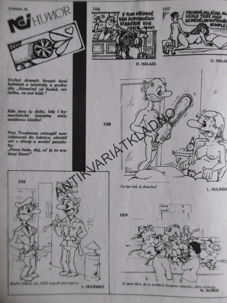 NEI HUMOR, 1/1991 ,EROTICKÁ KNIHOVNIČKA EROTIKA, SEX , PORNO