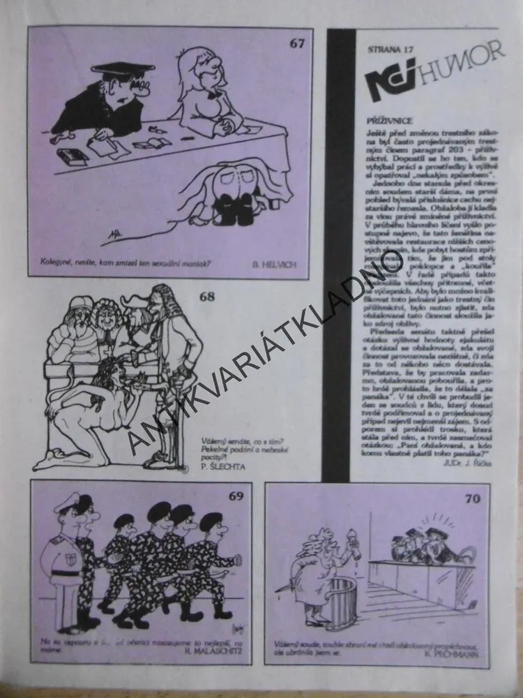 NEI HUMOR, 6/1991 ,EROTICKÁ KNIHOVNIČKA EROTIKA, SEX , PORNO