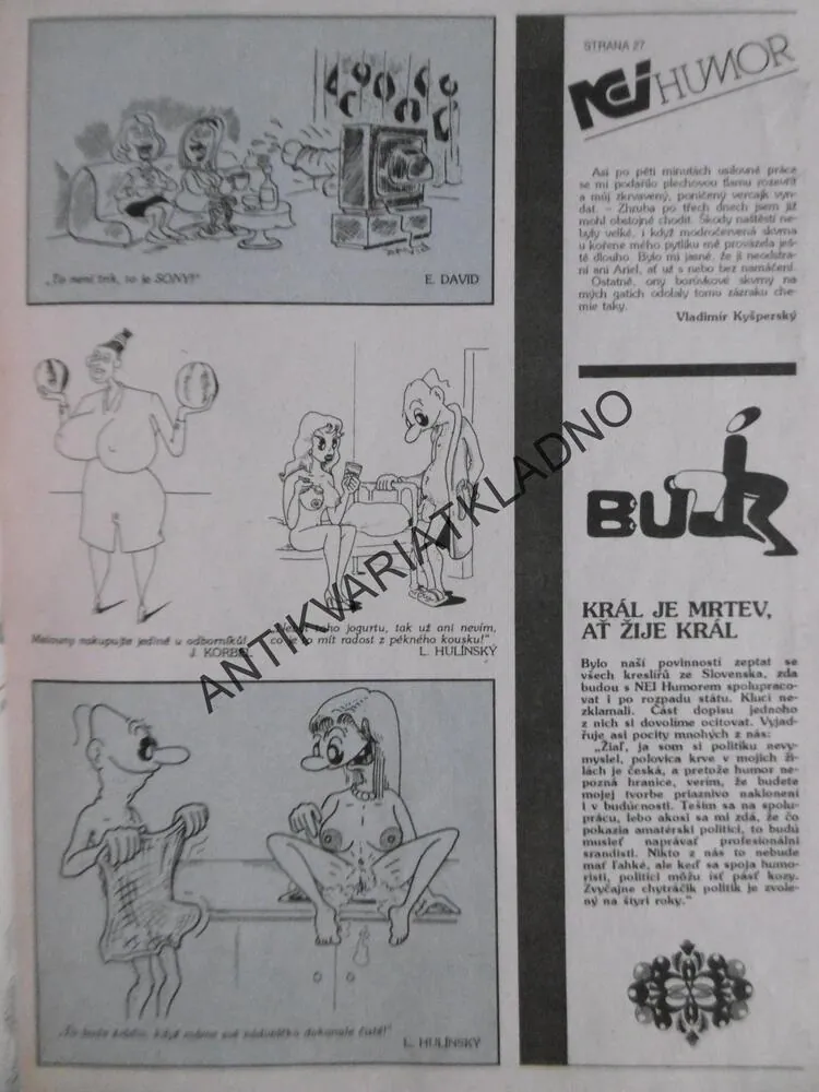 NEI HUMOR, 1/1993 ,EROTICKÁ KNIHOVNIČKA EROTIKA, SEX , PORNO
