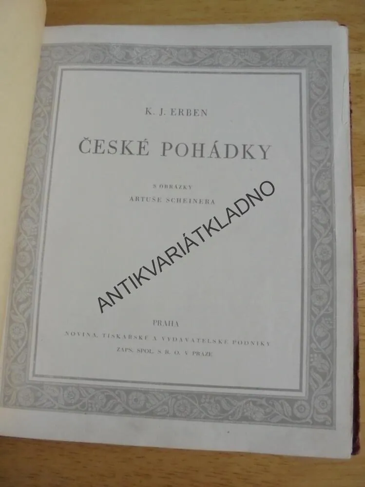 TŘI ZLATÉ VLASY DĚDA VŠEVĚDA, K.J.ERBEN, SCHEINER