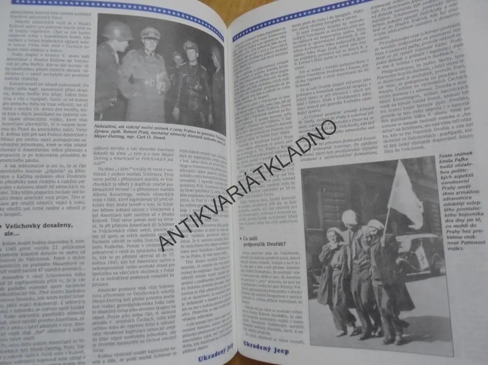 UKRADENÝ JEEP, SLOVO K HISTORII, PRAHA 1945,VÁLKA