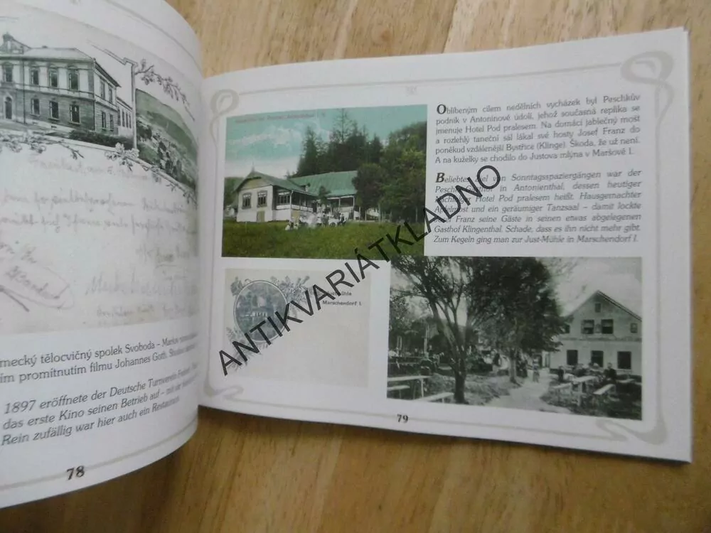 JÁNSKÉ LÁZNĚ A OKOLÍ NA DOBOVÝCH POHLEDNICÍCH, **an