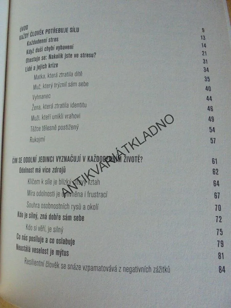ODOLNOST NEPŘÍZEŇ OSUDU LZE PŘEKONAT,BERNDTOVÁ