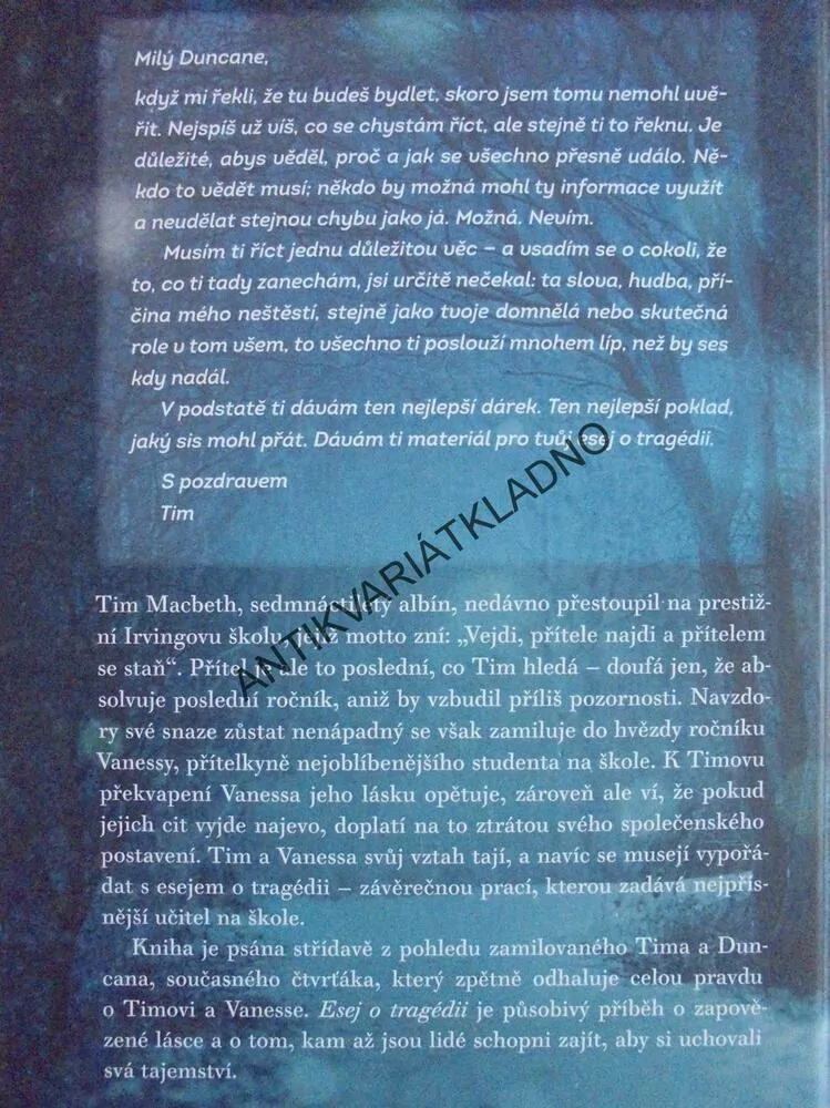 ESEJ O TRAGÉDII, ELIZABETH LABANOVÁ, **an