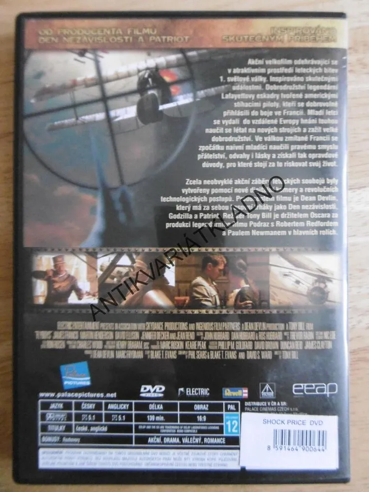 RYTÍŘI NEBES,LETECTVÍ, VÁLKA, DVD FILM