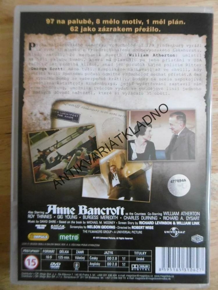 HINDENBURG, DVD FILM
