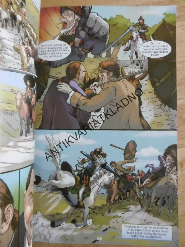 DON QUIJOTE I., MIGUEL DE CERVANTES, KOMIKS, **an