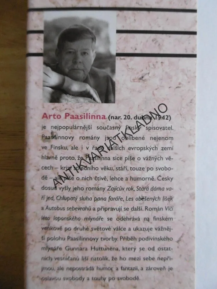 VLČÍ LÉTO LAPONSKÉHO MLYNÁŘE, ARTO PAASILINNA, **an