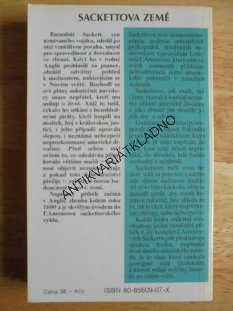 SACKETTOVA ZEMĚ, LOUIS L´AMOUR, **an