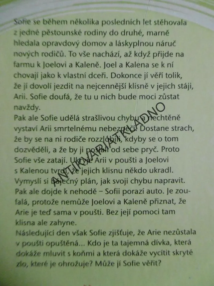 POUŠTNÍ PÍSEŇ, ANGELA DORSEY, **an