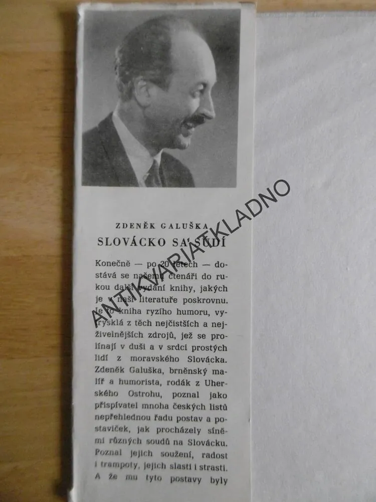 SLOVÁCKO SA SÚDÍ, ZDENĚK GALUŠKA, 1969, **an