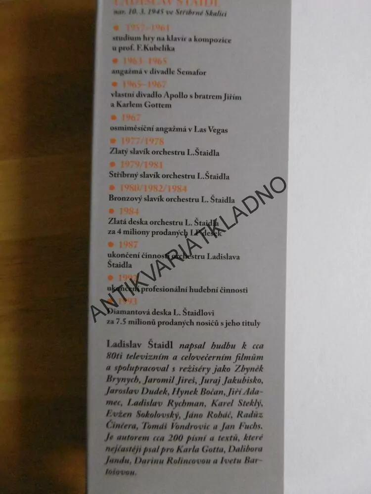 DESÁTÝ KLÍČ, LADISLAV ŠTAIDL, **an