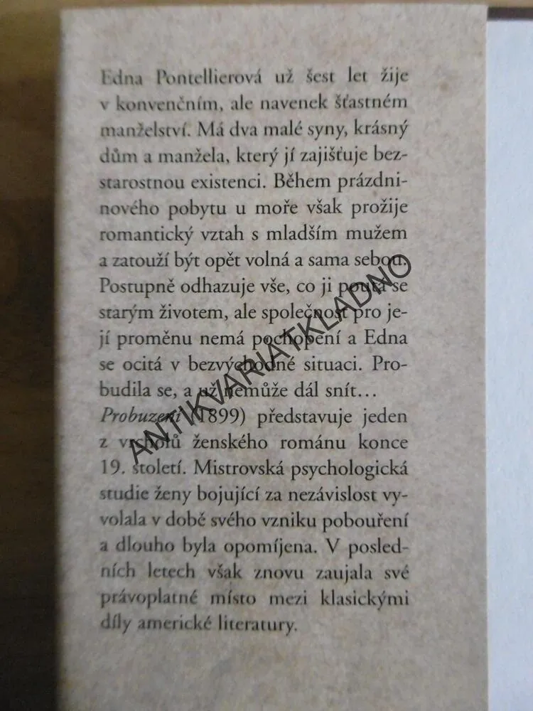 PROBUZENÍ, KATE CHOPIN, **an