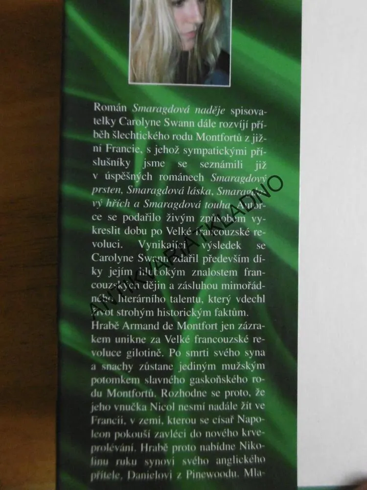 SMARAGDOVÁ NADĚJE, CAROLYNE SWANN, **an