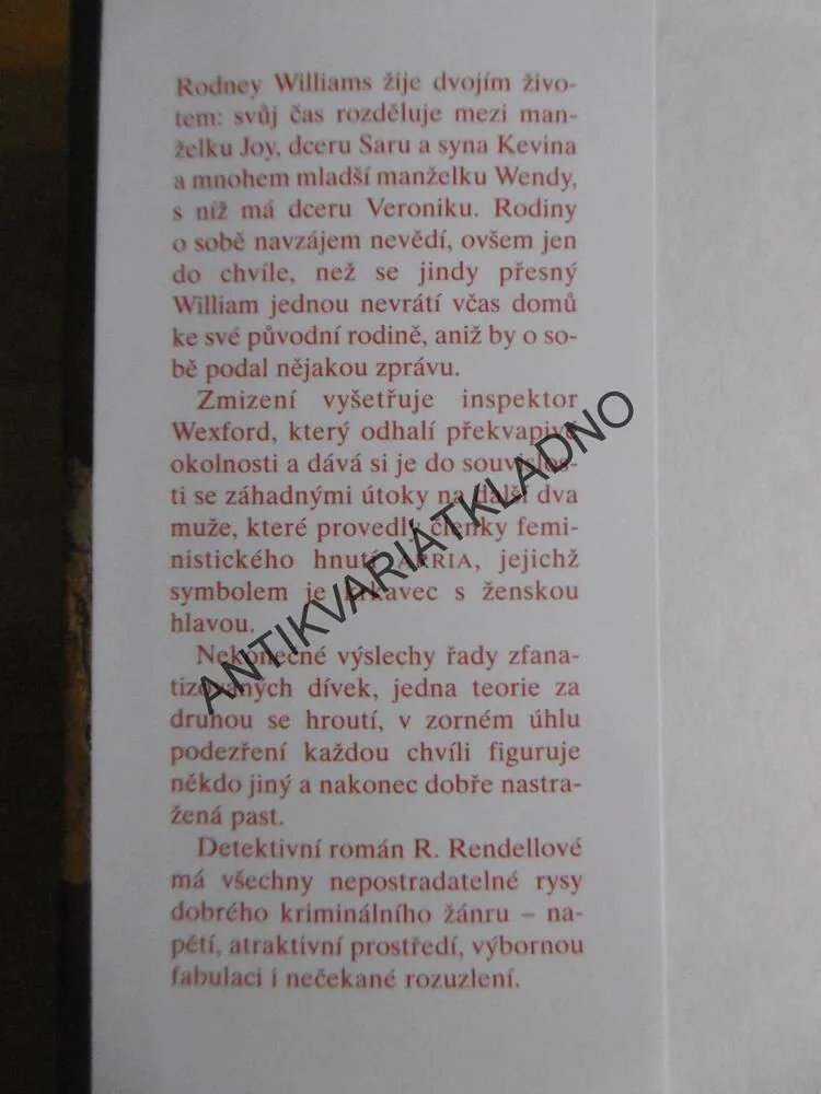 KRKAVČÍ KRUTOST, RUTH RENDELLOVÁ, **an