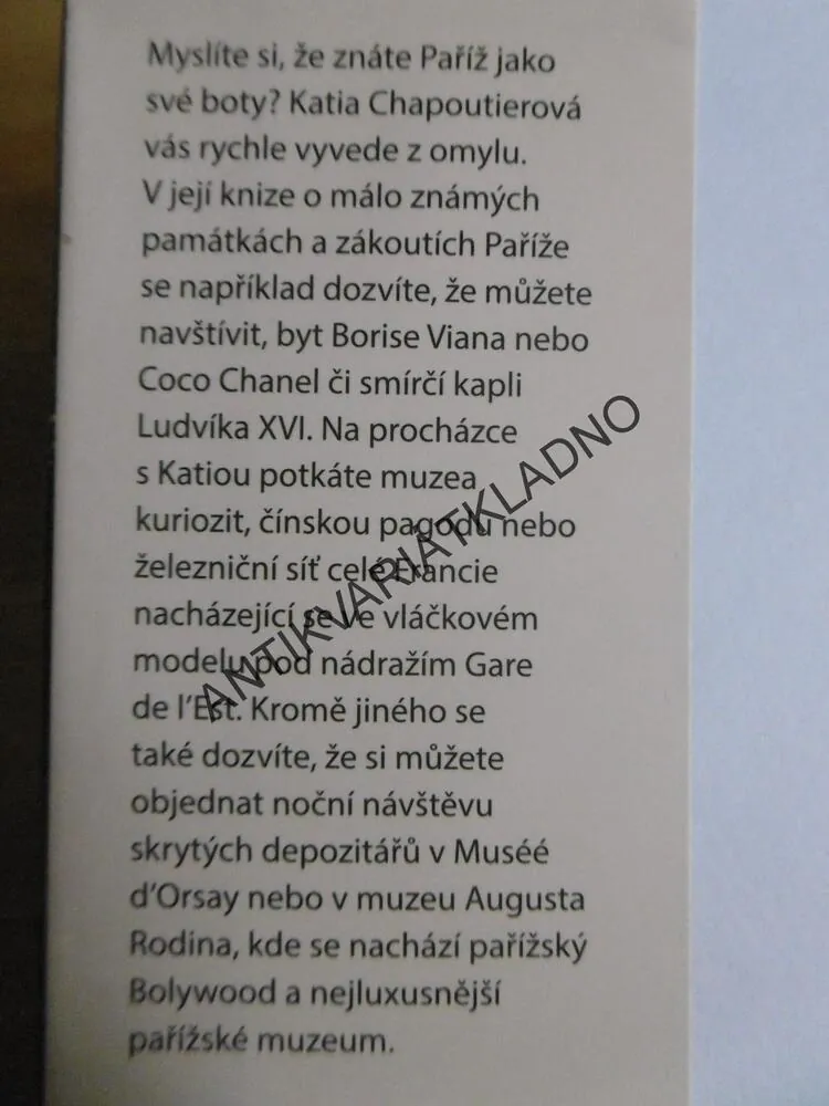 TAJNOSTI PAŘÍŽE, KATIA CHAPOUTIEROVÁ, **an