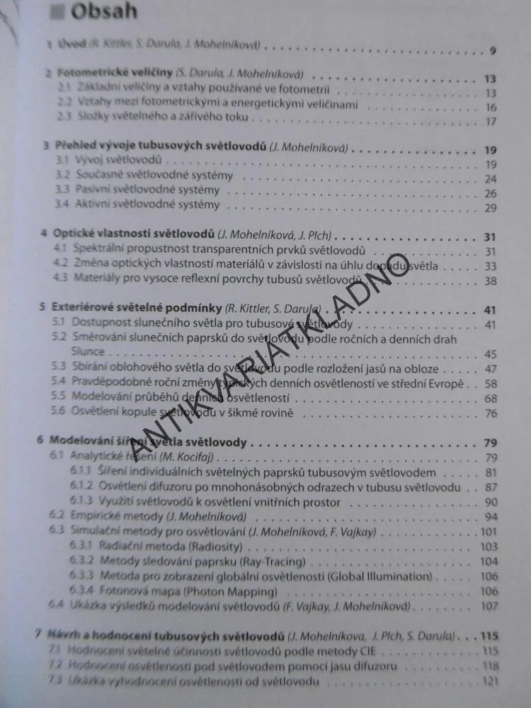 OSVĚTLOVÁNÍ SVĚTLOVODY, DARULA, EDICE STAVITEL, **an
