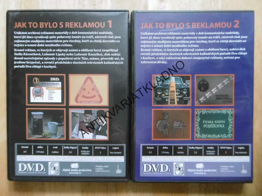 DIVIDI 1-3, JAK TO BYLO S REKLAMOU, 3 KS DVD FILM