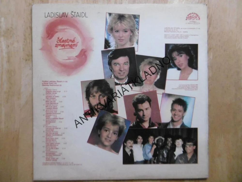 ŠŤASTNÉ ZNAMENÍ, LADISLAV ŠTAIDL, KAREL GOTT, BARTOŠOVÁ, KOTVALD, JANLŮ, M. DAVID, JANDA, ROLINCOVÁ, VONDRÁČKOVÁ, AJ.,