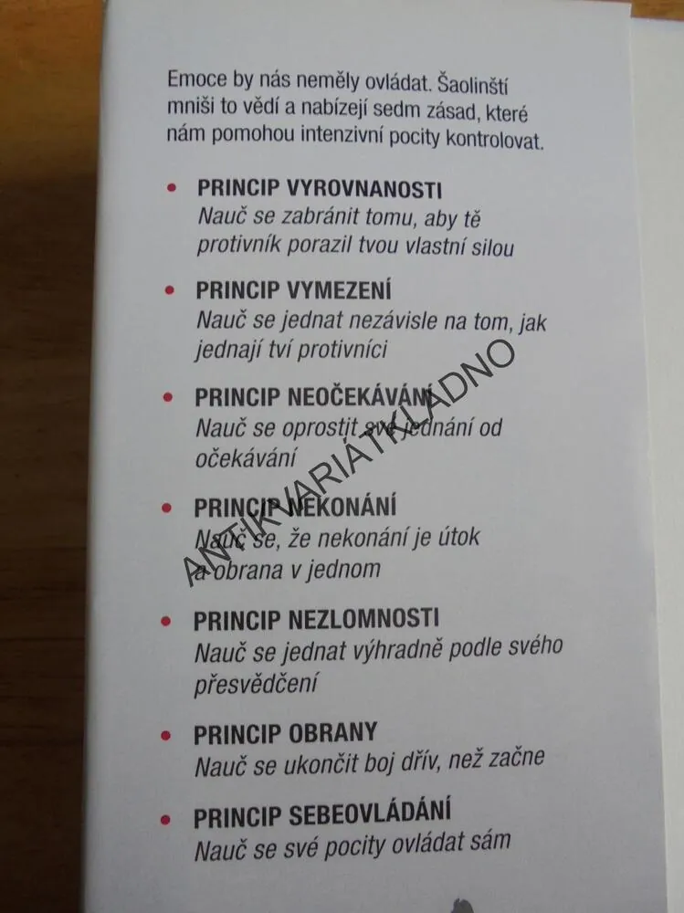 MOUDROST ŠAOLINSKÝCH MISTRŮ, EMOCE, ŠAOLIN, MOESTL