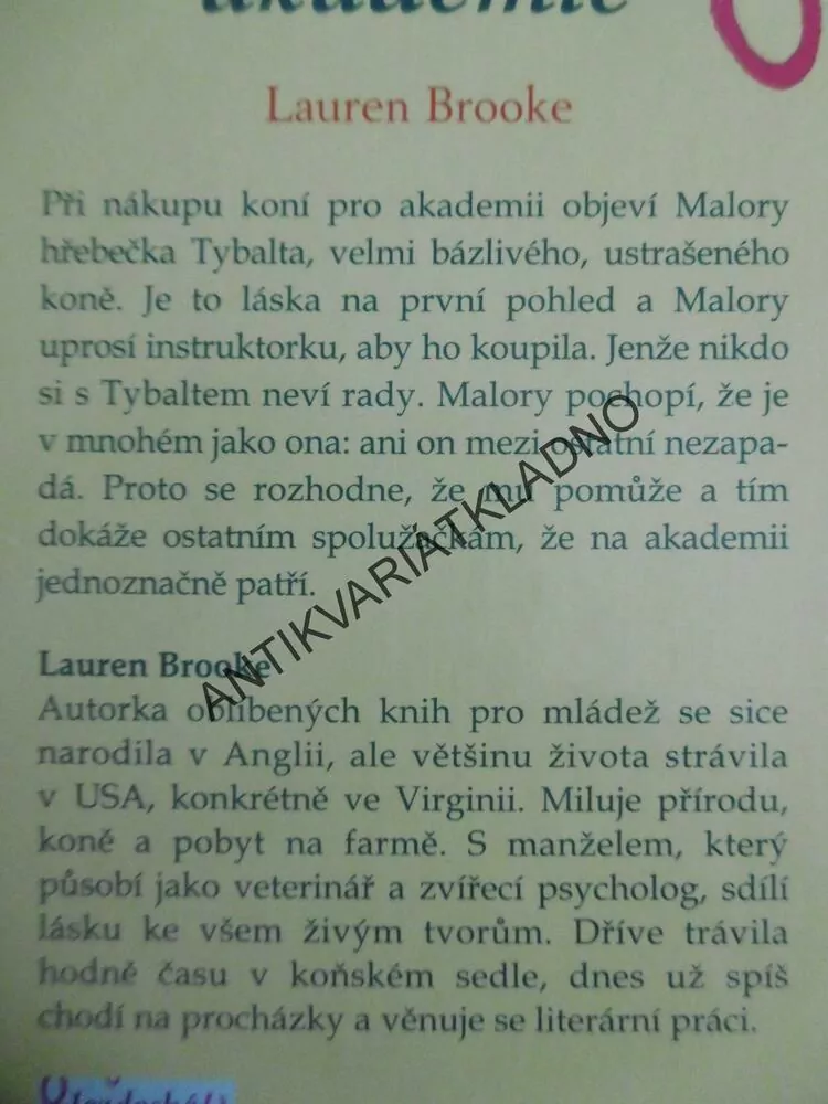 JEZDECKÁ AKADEMIE, DOKONALÝ TÝM, LAUREN BROOKE, **an