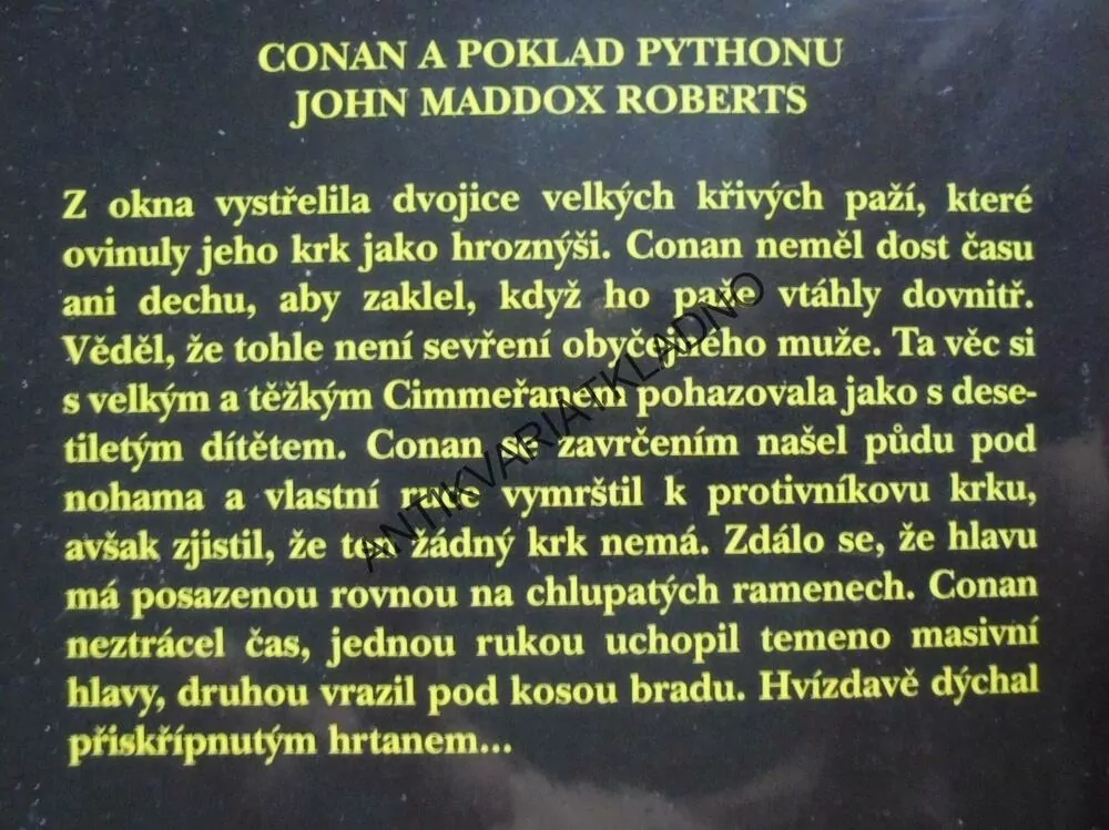 CONAN A POKLAD PYTHONU, J.MADDOX ROBERTS, **an