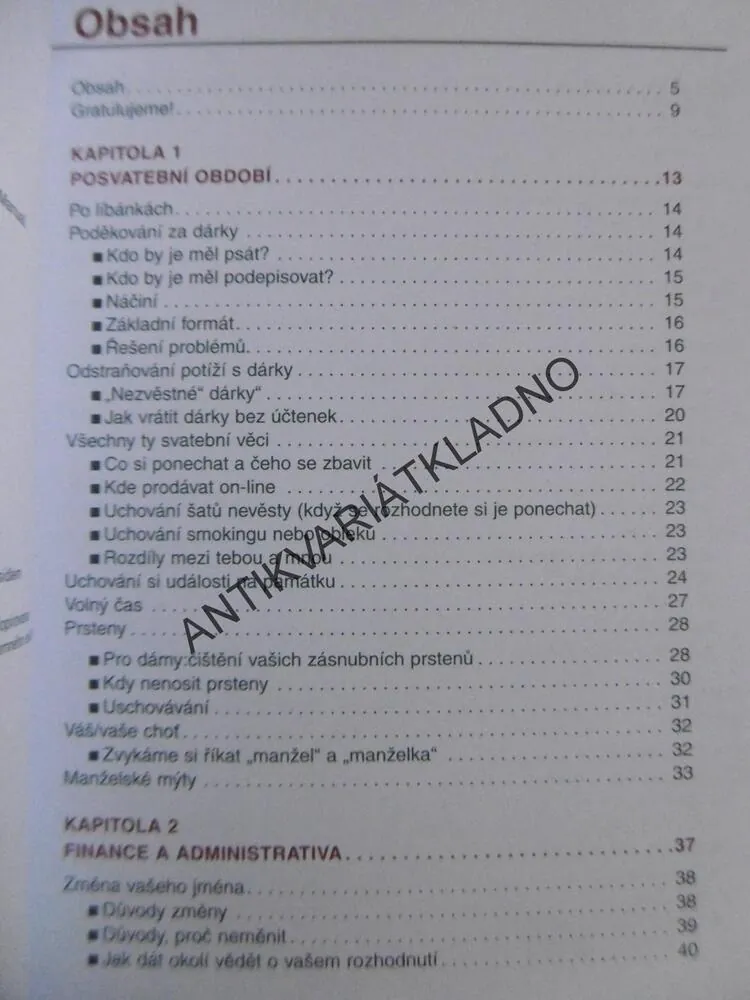 NOVOMANŽELÉ, UŽIVATELSKÁ PŘÍRUČKA, **an