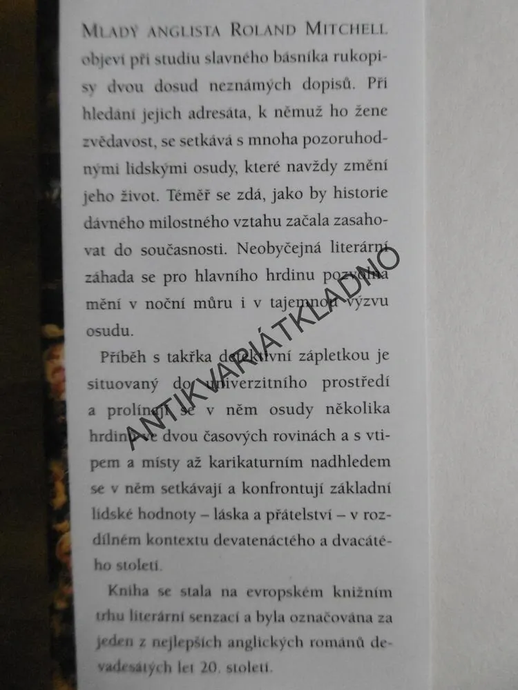 POSEDLOST, A.S.BYATTOVÁ, **an