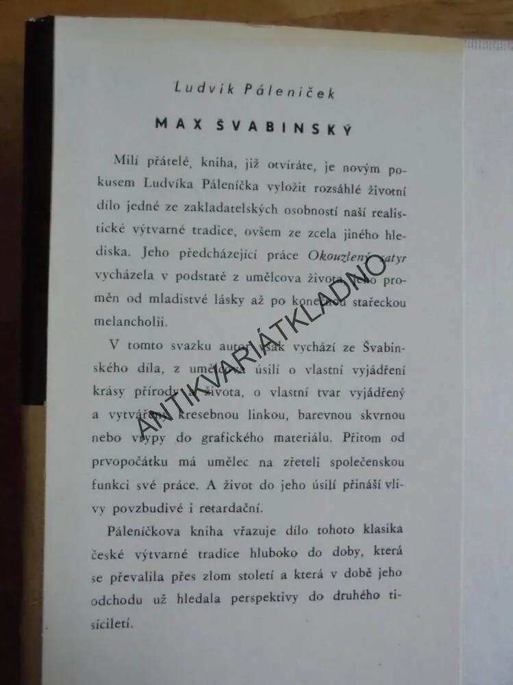 MAX ŠVABINSKÝ, LUDVÍK PÁLENÍČEK, ODKAZY POKROK.OSOBNOSTI NAŠÍ MINULOSTI