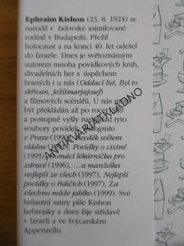 MŮJ NEJMILEJŠÍ POKRM JE JÍDLO, EPHRAIM KISHOM, **an