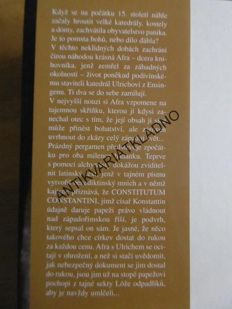 ZAPOMENUTÝ PERGAMEN, PHILIPP VANDENBERG, **an