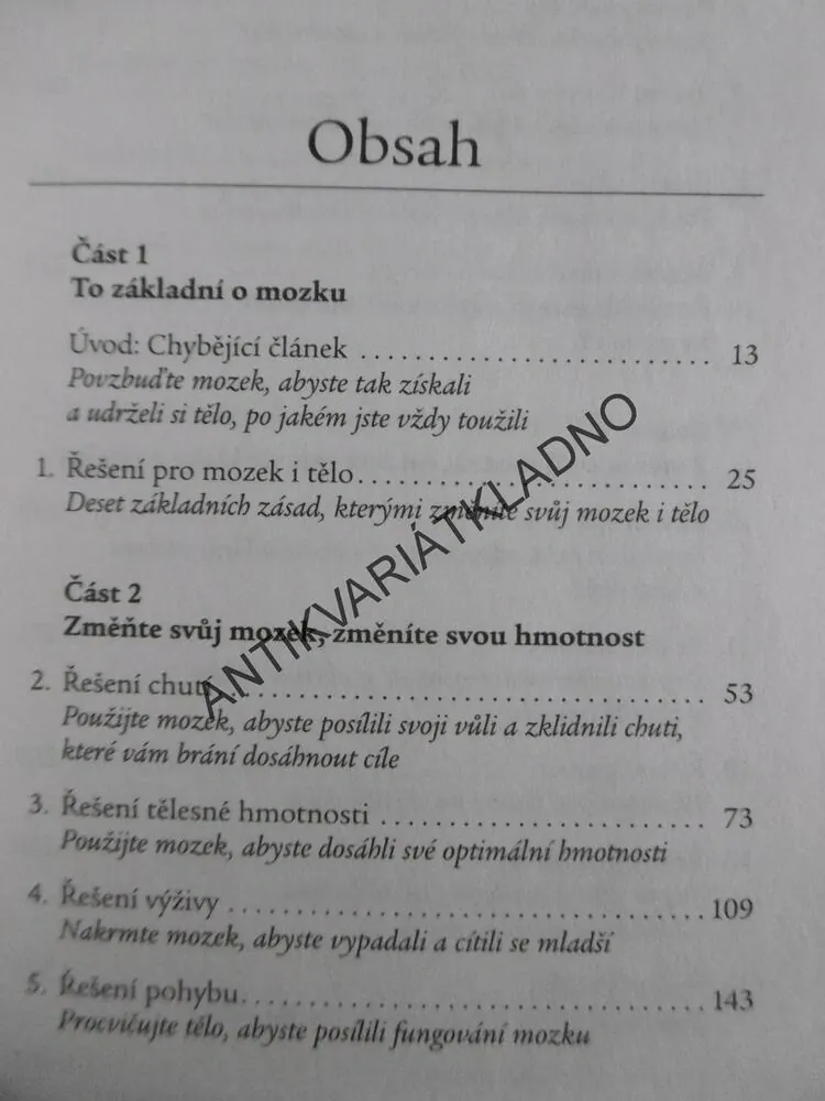 ZMĚŇTE MOZEK, ZMĚŇTE TĚLO, DANIEL G. AMEN, **an
