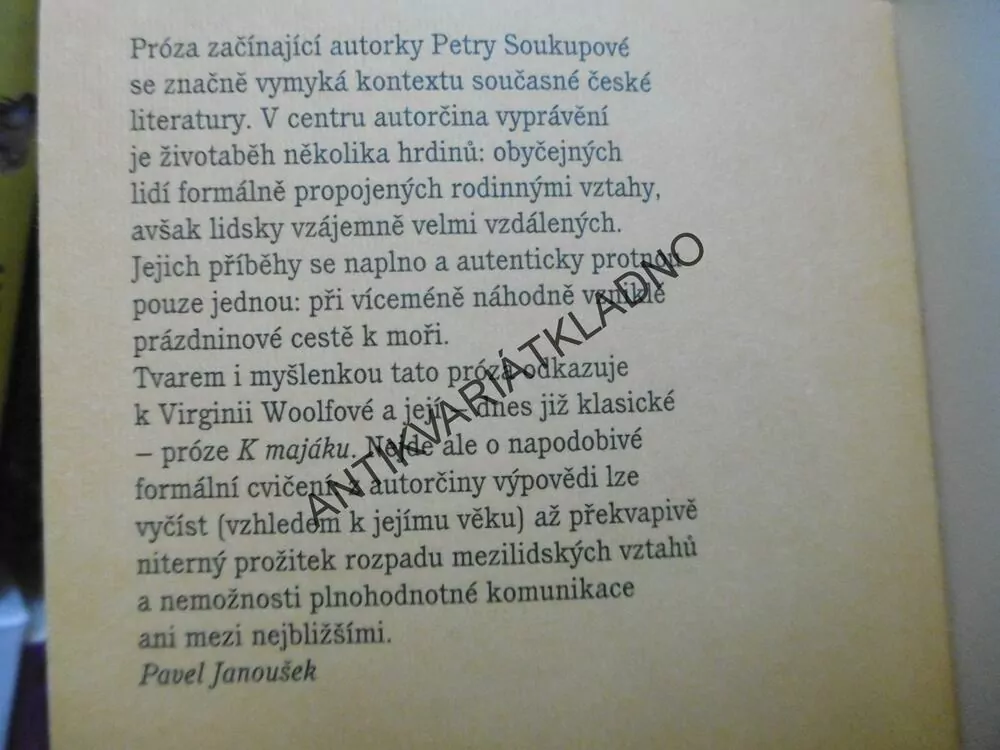 K MOŘI, PETRA SOUKUPOVÁ, **an