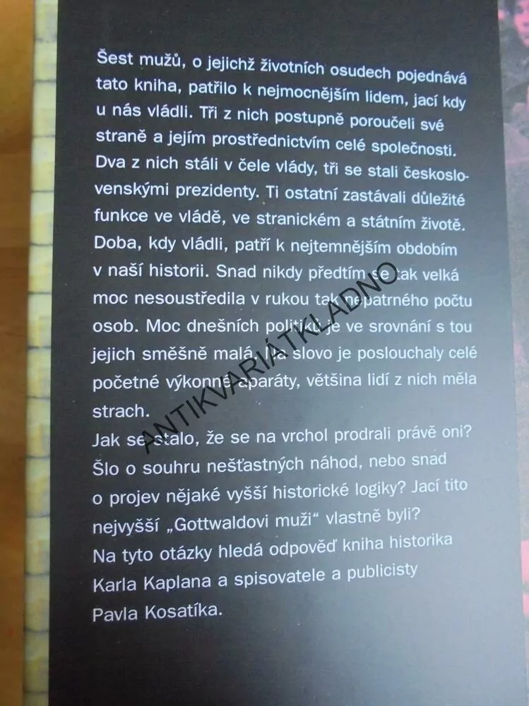 GOTTWALDOVI MUŽI, GOTTWALD, ZÁPOTOCKÝ,KOPECKÝ,NOVOtný